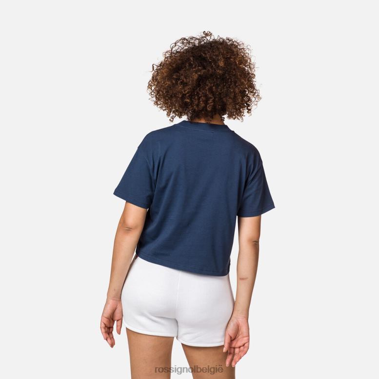 vrouwen crop-t-shirt donkermarine toppen Rossignol NF00D919