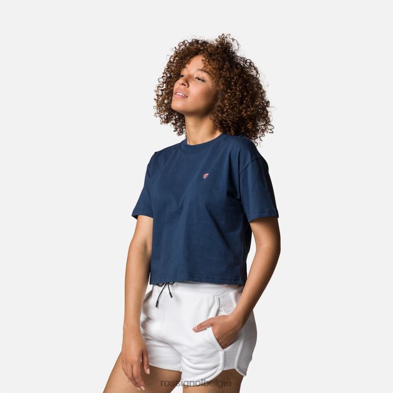 vrouwen crop-t-shirt donkermarine toppen Rossignol NF00D919
