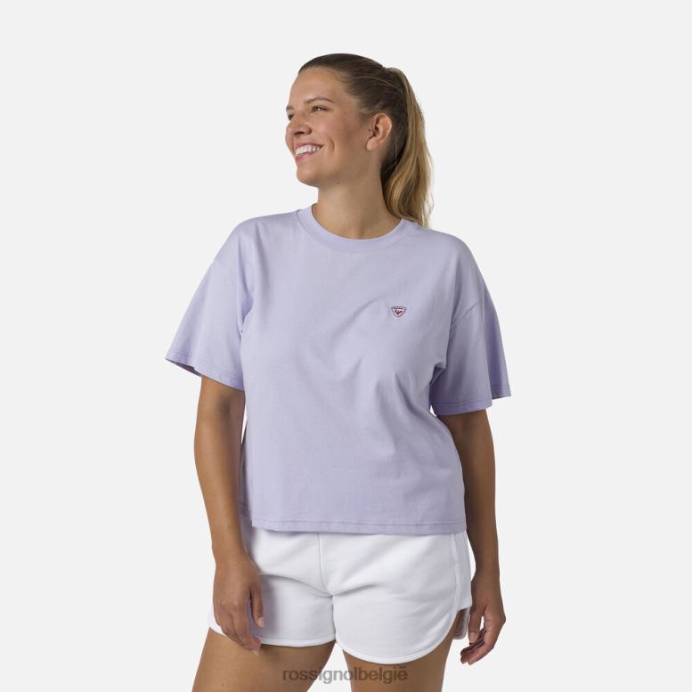 vrouwen crop-t-shirt lavendelgrijs toppen Rossignol NF00D878