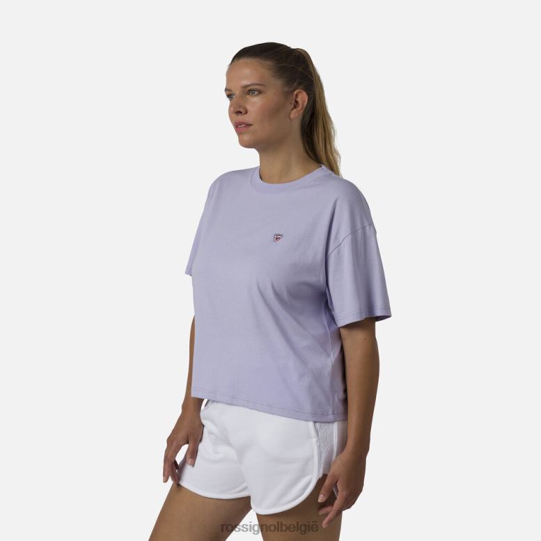 vrouwen crop-t-shirt lavendelgrijs toppen Rossignol NF00D878
