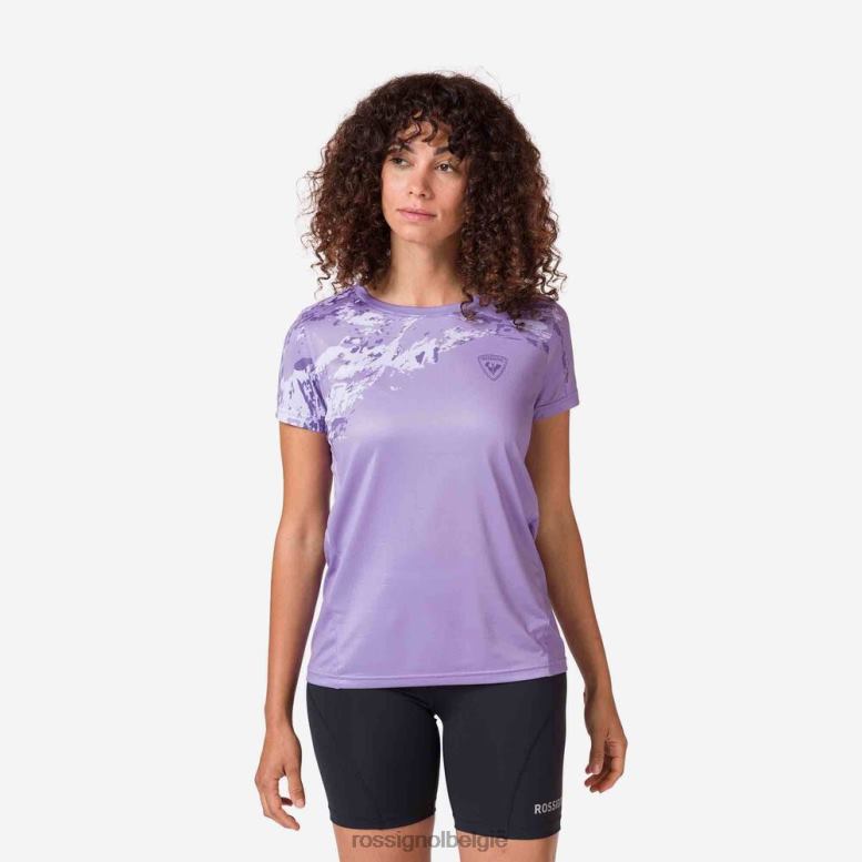 vrouwen lichtgewicht T-shirt lavendelgrijs toppen Rossignol NF00D764