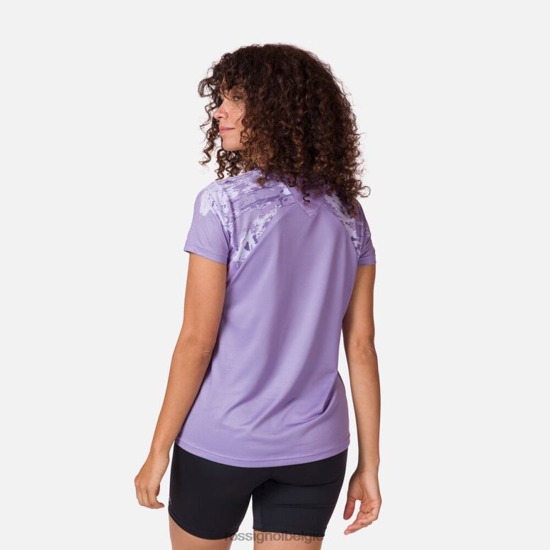 vrouwen lichtgewicht T-shirt lavendelgrijs toppen Rossignol NF00D764