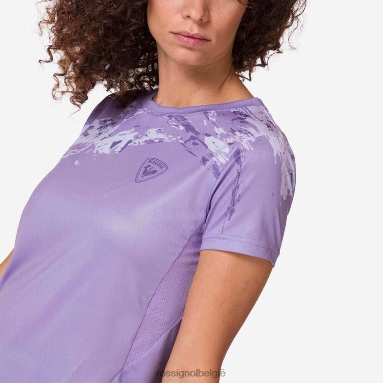 vrouwen lichtgewicht T-shirt lavendelgrijs toppen Rossignol NF00D764