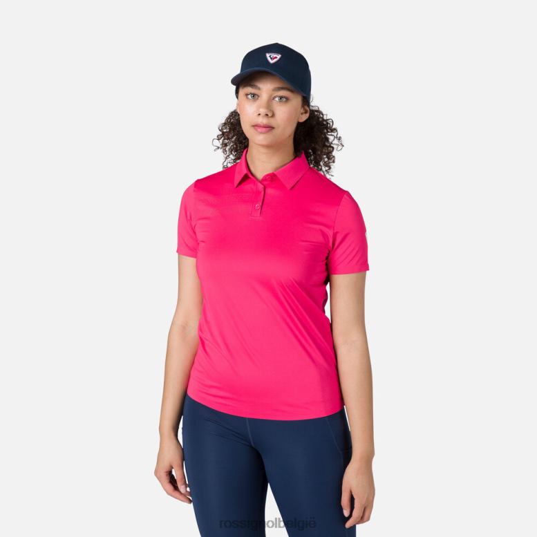 vrouwen lichtgewicht ademend poloshirt snoeproze toppen Rossignol NF00D722