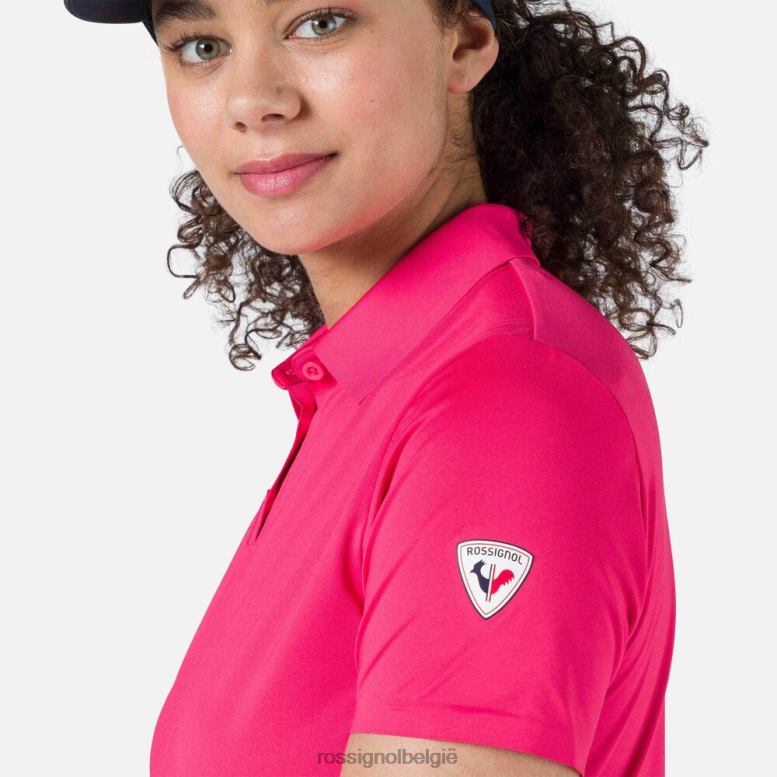 vrouwen lichtgewicht ademend poloshirt snoeproze toppen Rossignol NF00D722