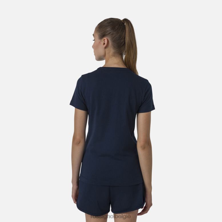 vrouwen logo-T-shirt donkermarine toppen Rossignol NF00D702