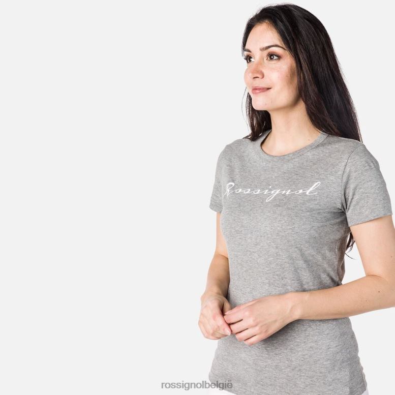 vrouwen logo-T-shirt heidegrijs toppen Rossignol NF00D831