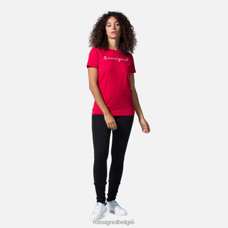 vrouwen logo-T-shirt karmijn toppen Rossignol NF00D933