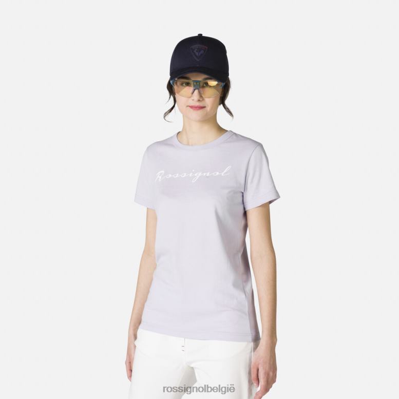 vrouwen logo-T-shirt lavendelgrijs toppen Rossignol NF00D896