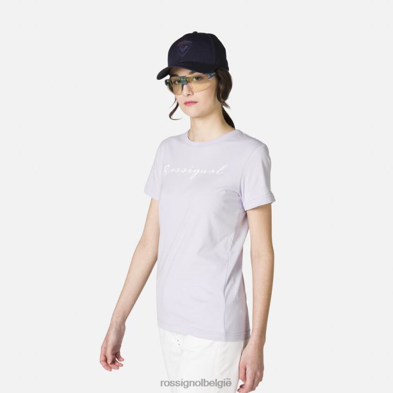 vrouwen logo-T-shirt lavendelgrijs toppen Rossignol NF00D896