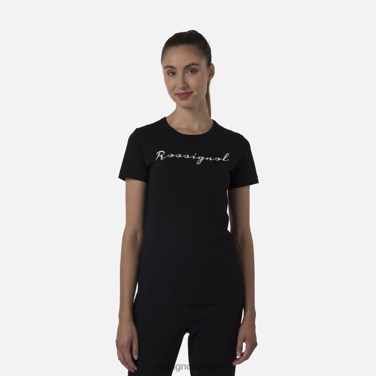 vrouwen logo-T-shirt zwart toppen Rossignol NF00D700
