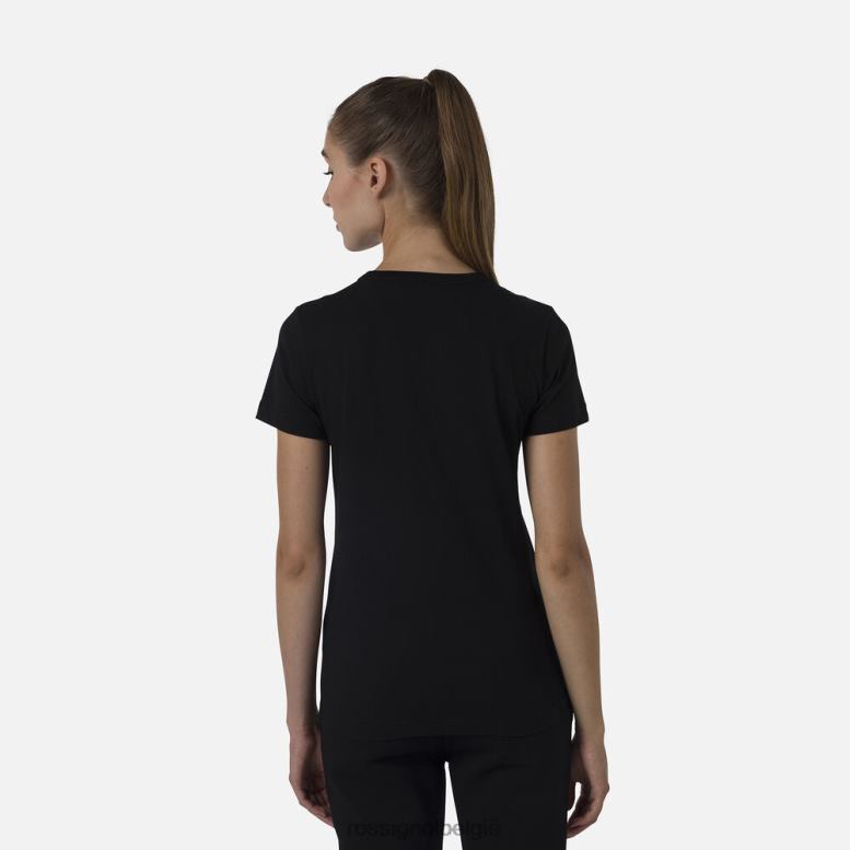 vrouwen logo-T-shirt zwart toppen Rossignol NF00D700