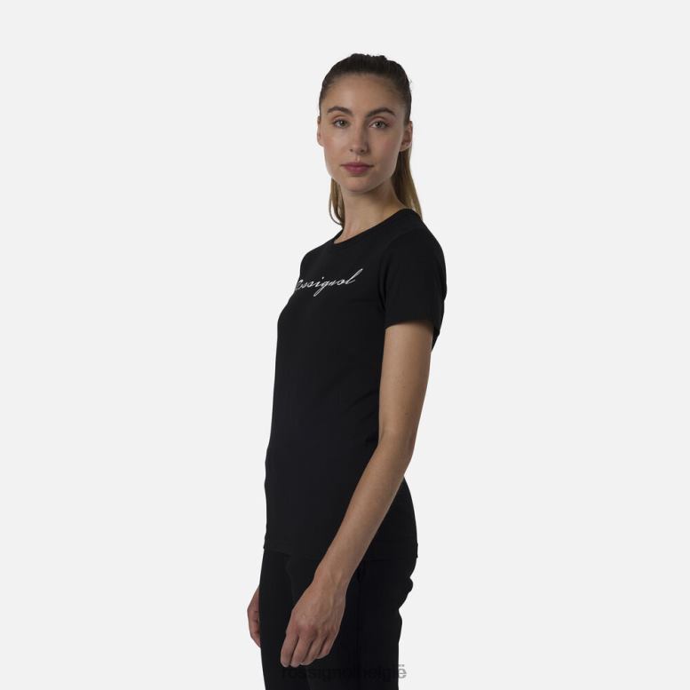 vrouwen logo-T-shirt zwart toppen Rossignol NF00D700