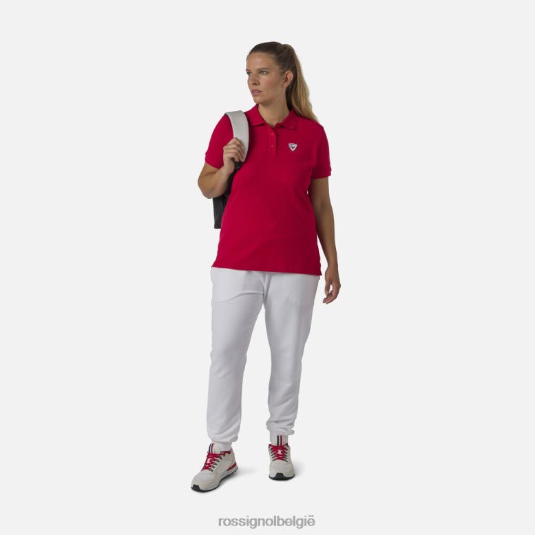 vrouwen logo-polo karmijn toppen Rossignol NF00D900