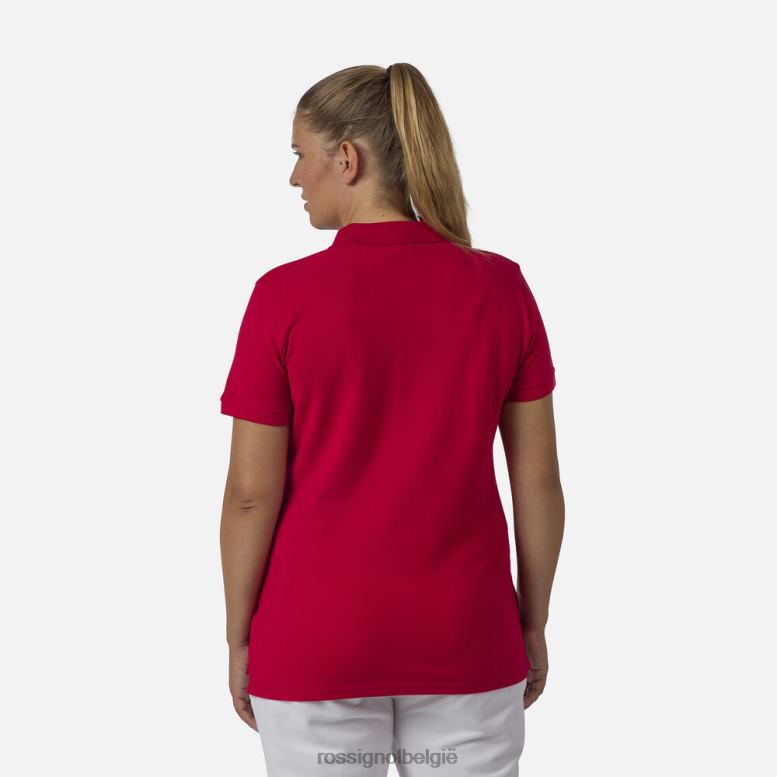vrouwen logo-polo karmijn toppen Rossignol NF00D900