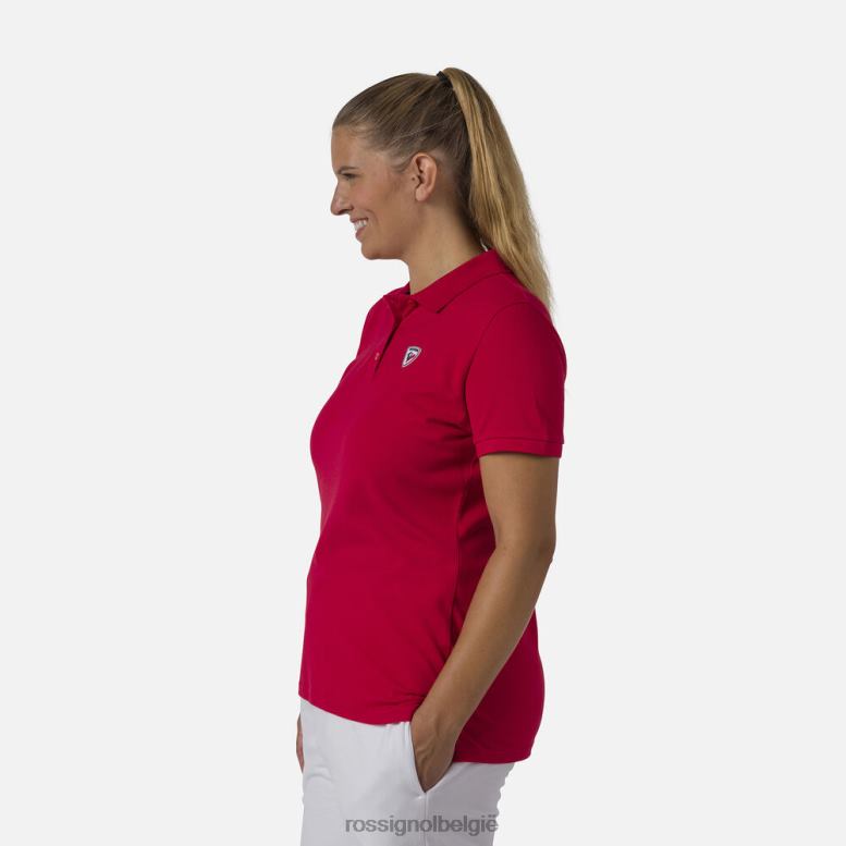 vrouwen logo-polo karmijn toppen Rossignol NF00D900