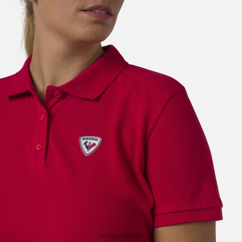 vrouwen logo-polo karmijn toppen Rossignol NF00D900