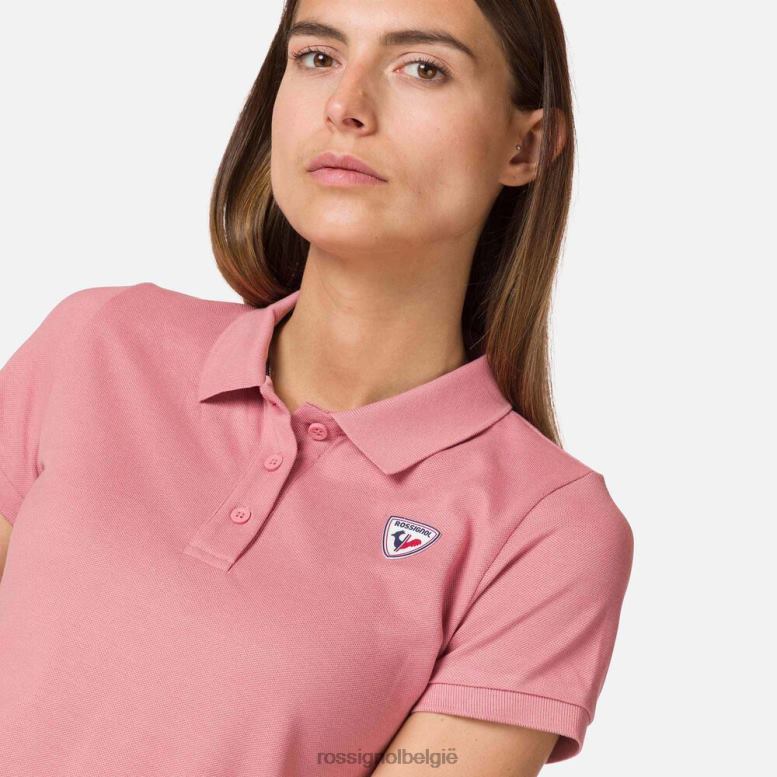 vrouwen logo-polo muurroos toppen Rossignol NF00D952