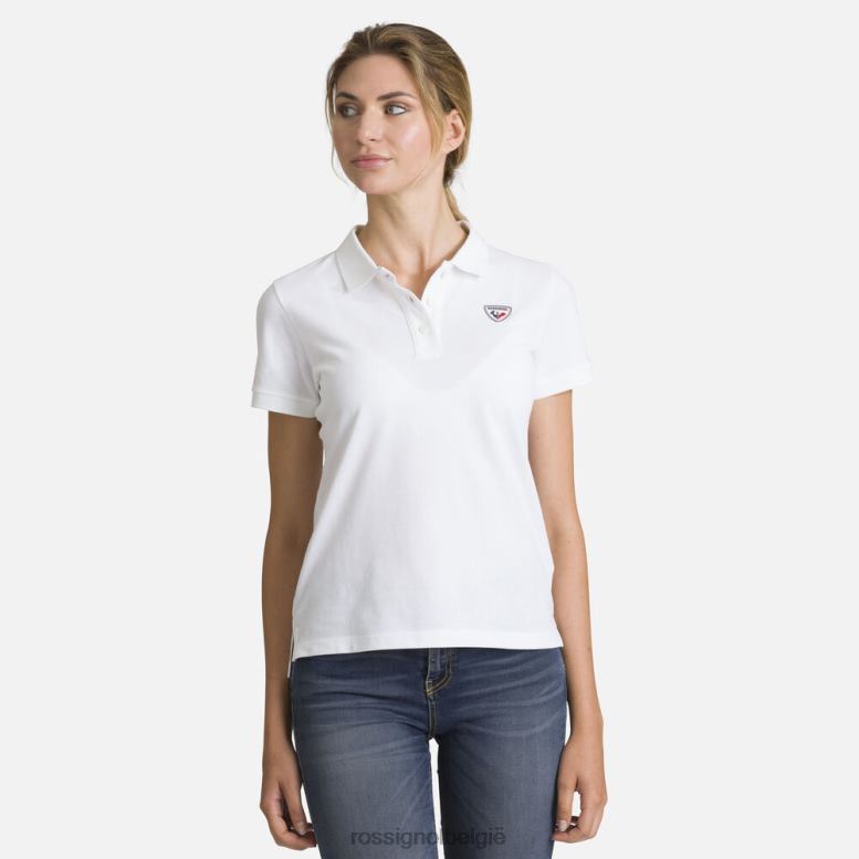 vrouwen logo-polo wit toppen Rossignol NF00D732