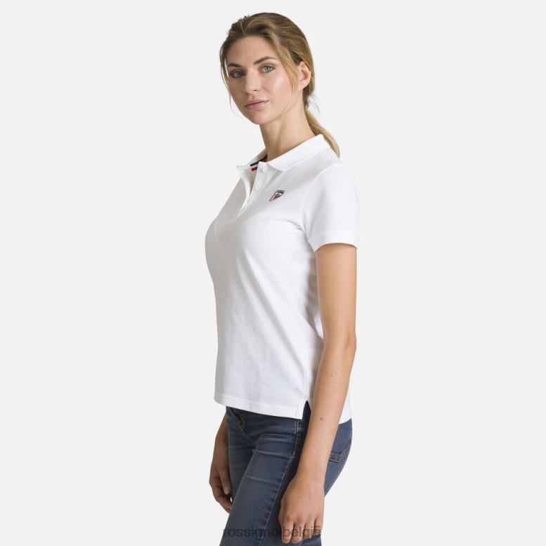 vrouwen logo-polo wit toppen Rossignol NF00D732
