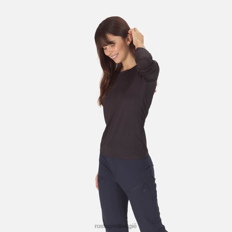 vrouwen skpr T-shirt met lange mouwen zwart toppen Rossignol NF00D918