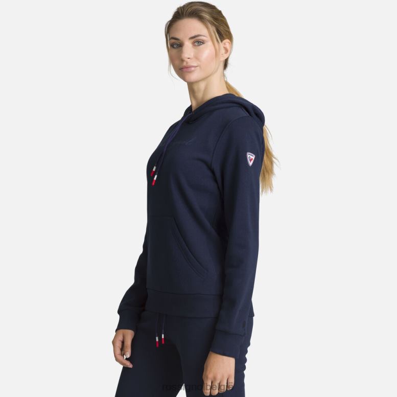 vrouwen Katoenen sweatshirt met capuchon en logo donkermarine toppen Rossignol NF00D711