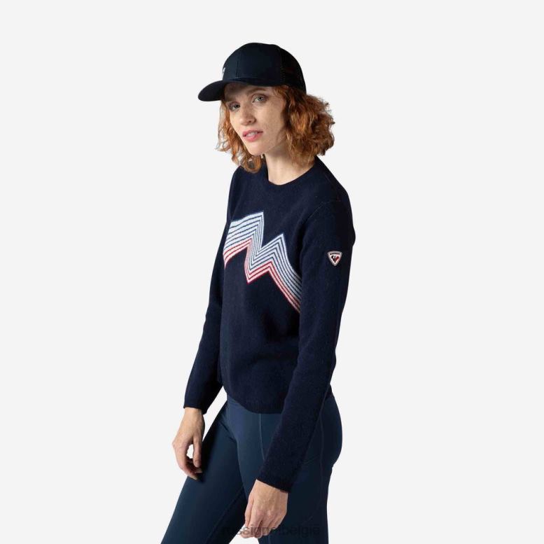 vrouwen bergtop met ronde hals donkermarine toppen Rossignol NF00D885