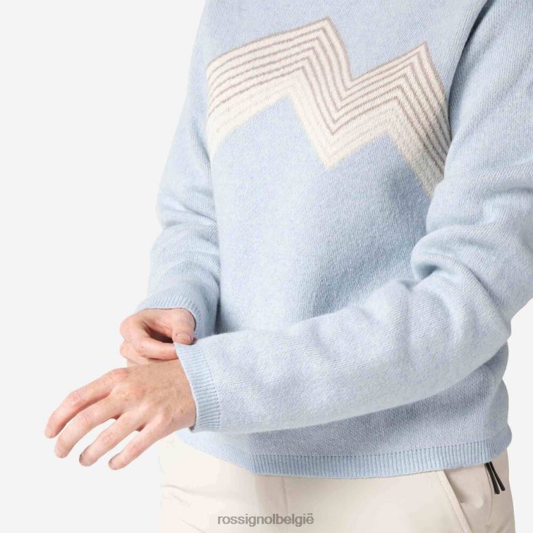 vrouwen bergtop met ronde hals gletsjer toppen Rossignol NF00D868