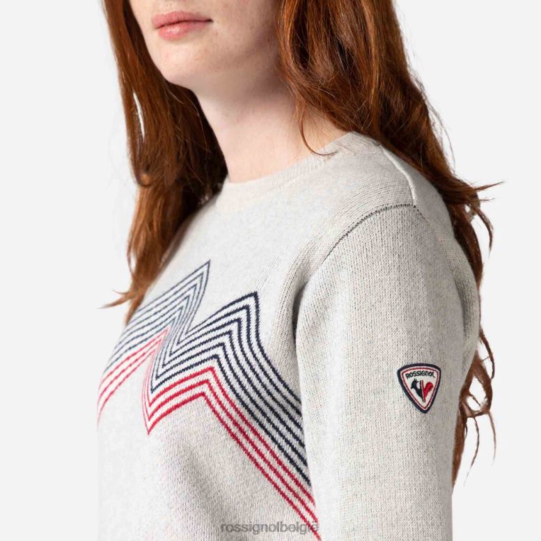 vrouwen bergtop met ronde hals mist toppen Rossignol NF00D859