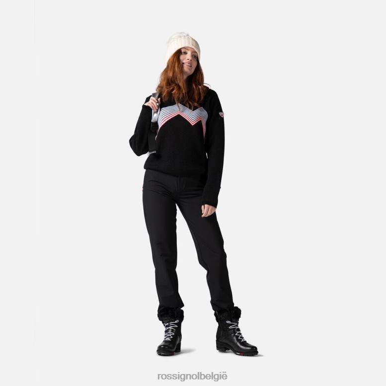 vrouwen bergtop met ronde hals zwart toppen Rossignol NF00D903