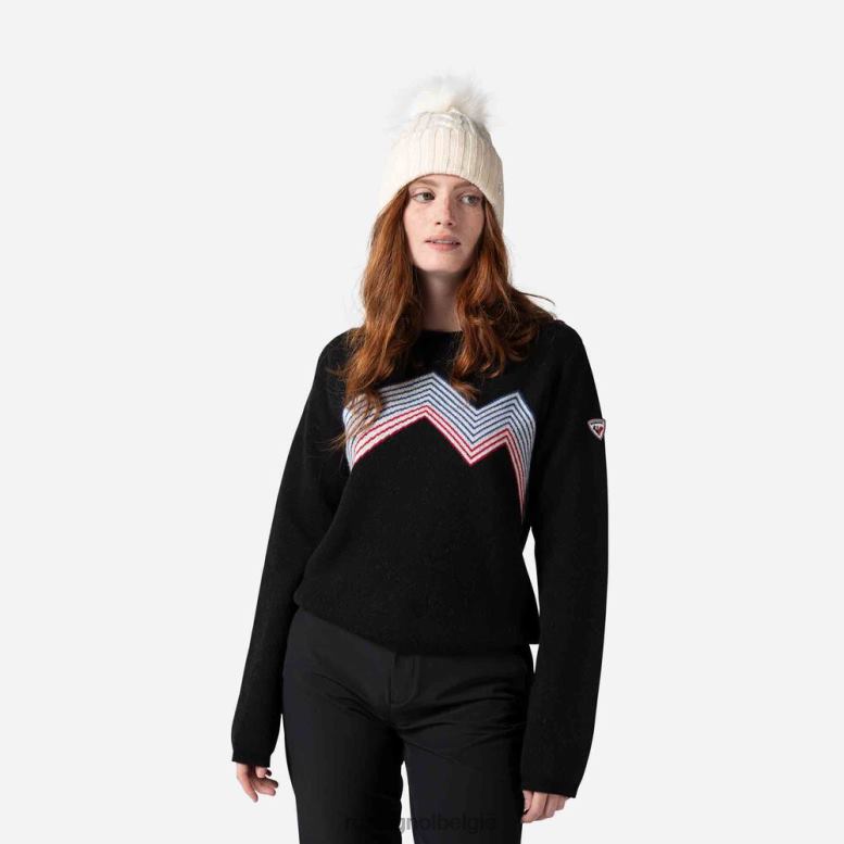 vrouwen bergtop met ronde hals zwart toppen Rossignol NF00D903