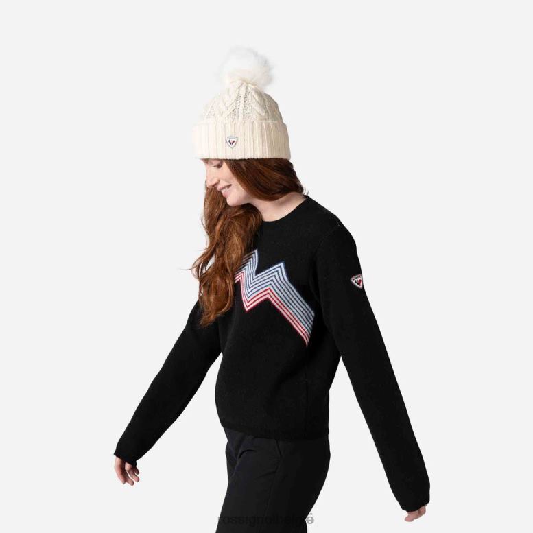 vrouwen bergtop met ronde hals zwart toppen Rossignol NF00D903