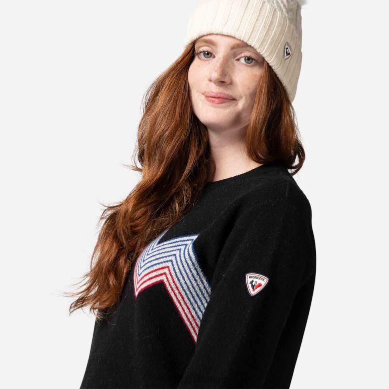 vrouwen bergtop met ronde hals zwart toppen Rossignol NF00D903