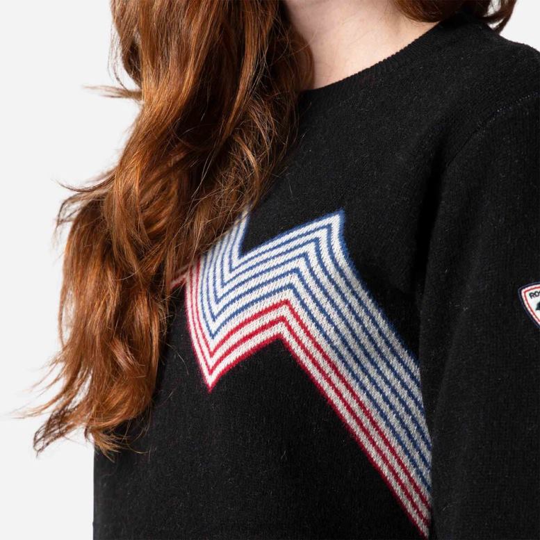 vrouwen bergtop met ronde hals zwart toppen Rossignol NF00D903