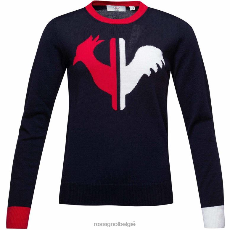 vrouwen Alya trui met ronde hals donkermarine toppen Rossignol NF00D977