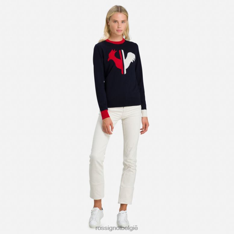 vrouwen Alya trui met ronde hals donkermarine toppen Rossignol NF00D977