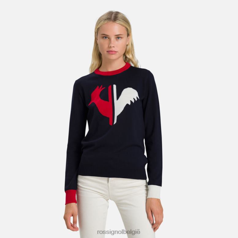 vrouwen Alya trui met ronde hals donkermarine toppen Rossignol NF00D977