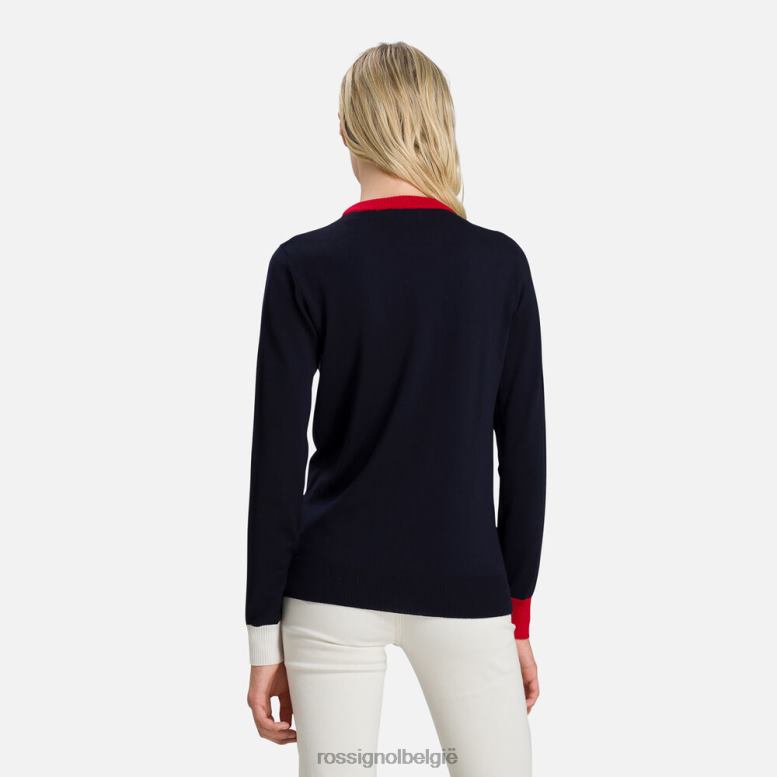 vrouwen Alya trui met ronde hals donkermarine toppen Rossignol NF00D977