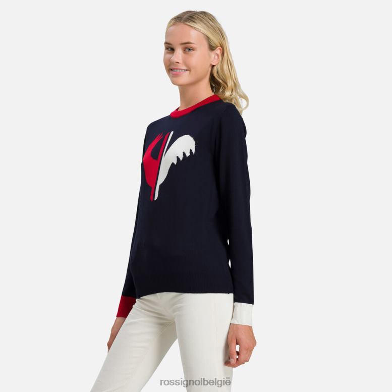 vrouwen Alya trui met ronde hals donkermarine toppen Rossignol NF00D977