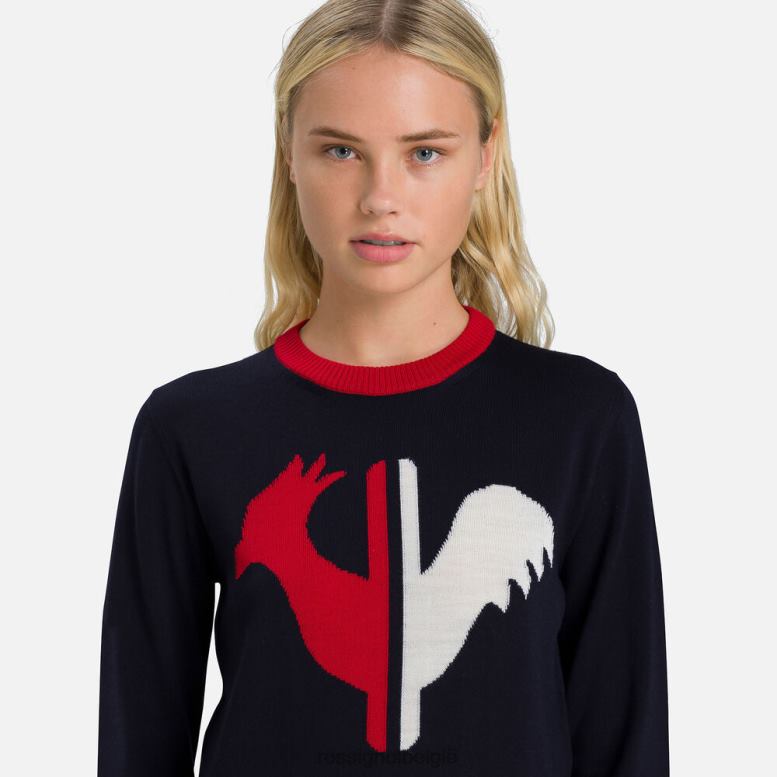 vrouwen Alya trui met ronde hals donkermarine toppen Rossignol NF00D977