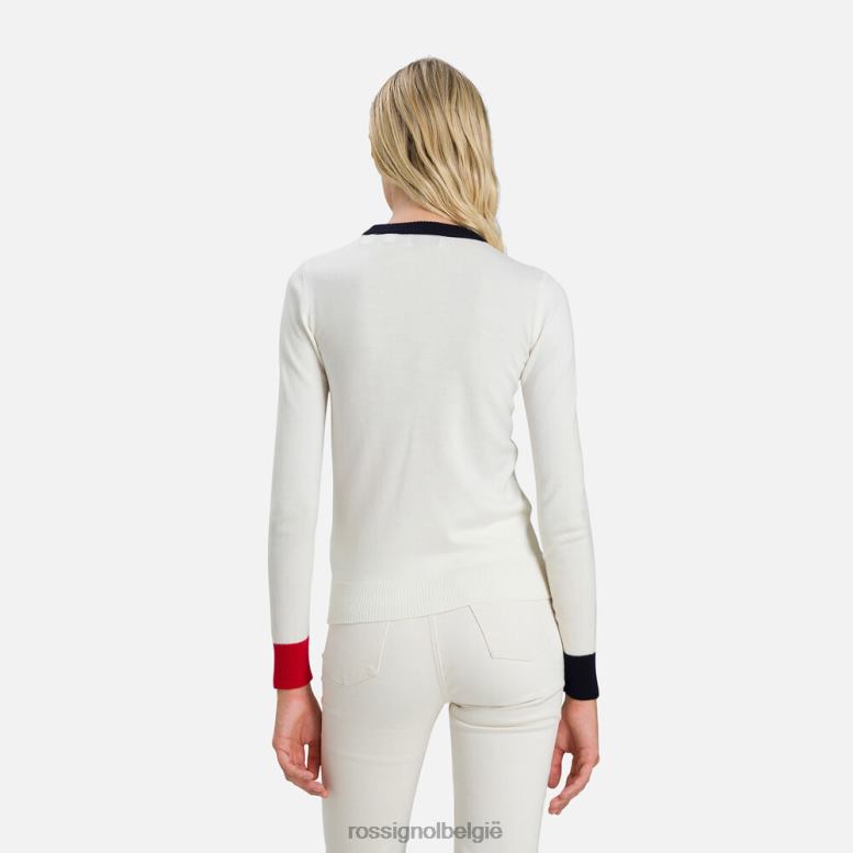 vrouwen Alya trui met ronde hals wit toppen Rossignol NF00D993