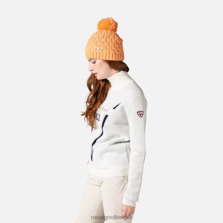 vrouwen Victoire gebreide trui met col wit toppen Rossignol NF00D1119