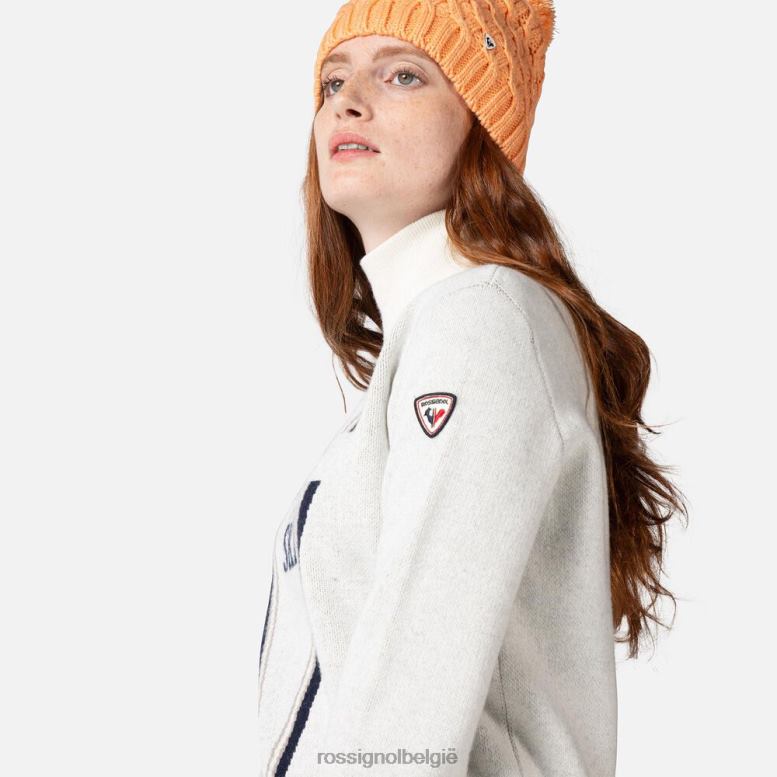 vrouwen Victoire gebreide trui met col wit toppen Rossignol NF00D1119