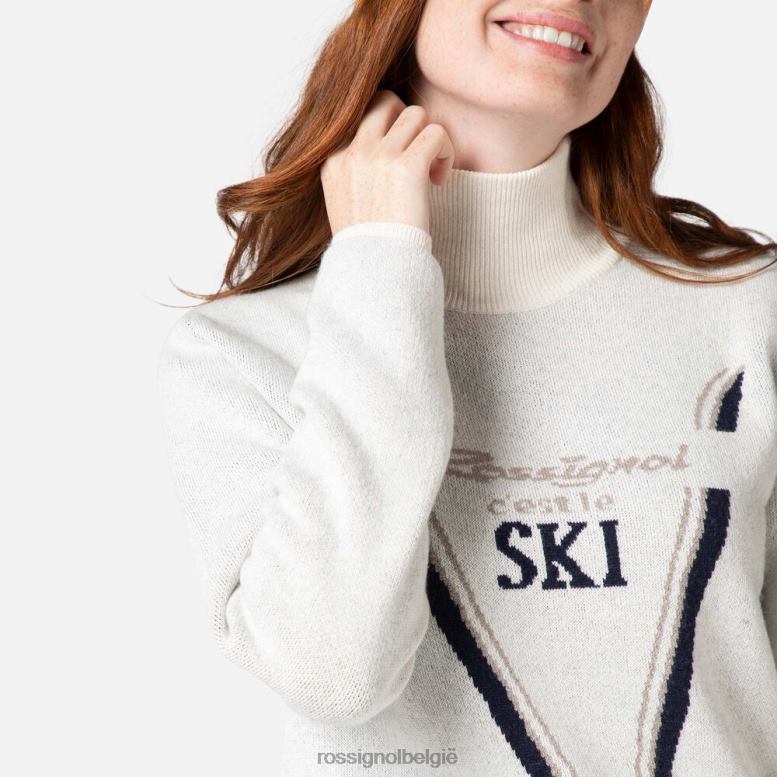 vrouwen Victoire gebreide trui met col wit toppen Rossignol NF00D1119