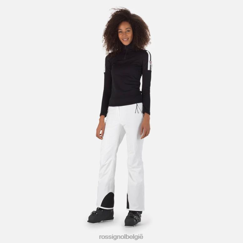 vrouwen ervaar een top met halve rits zwart toppen Rossignol NF00D907