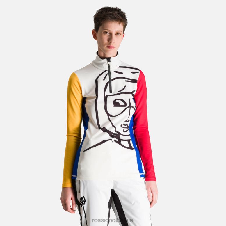 vrouwen jcc bessi top met halve rits multico toppen Rossignol NF00D765