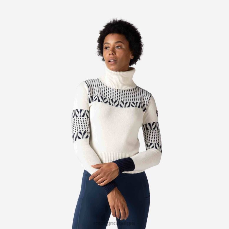 vrouwen vintage gebreide trui met col wit toppen Rossignol NF00D1042