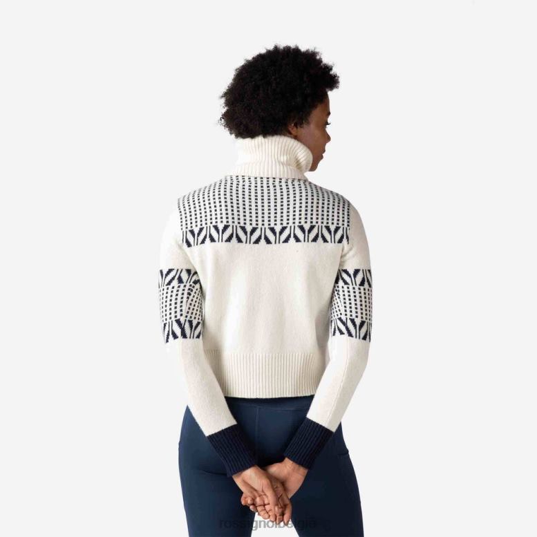vrouwen vintage gebreide trui met col wit toppen Rossignol NF00D1042