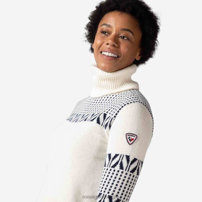 vrouwen vintage gebreide trui met col wit toppen Rossignol NF00D1042